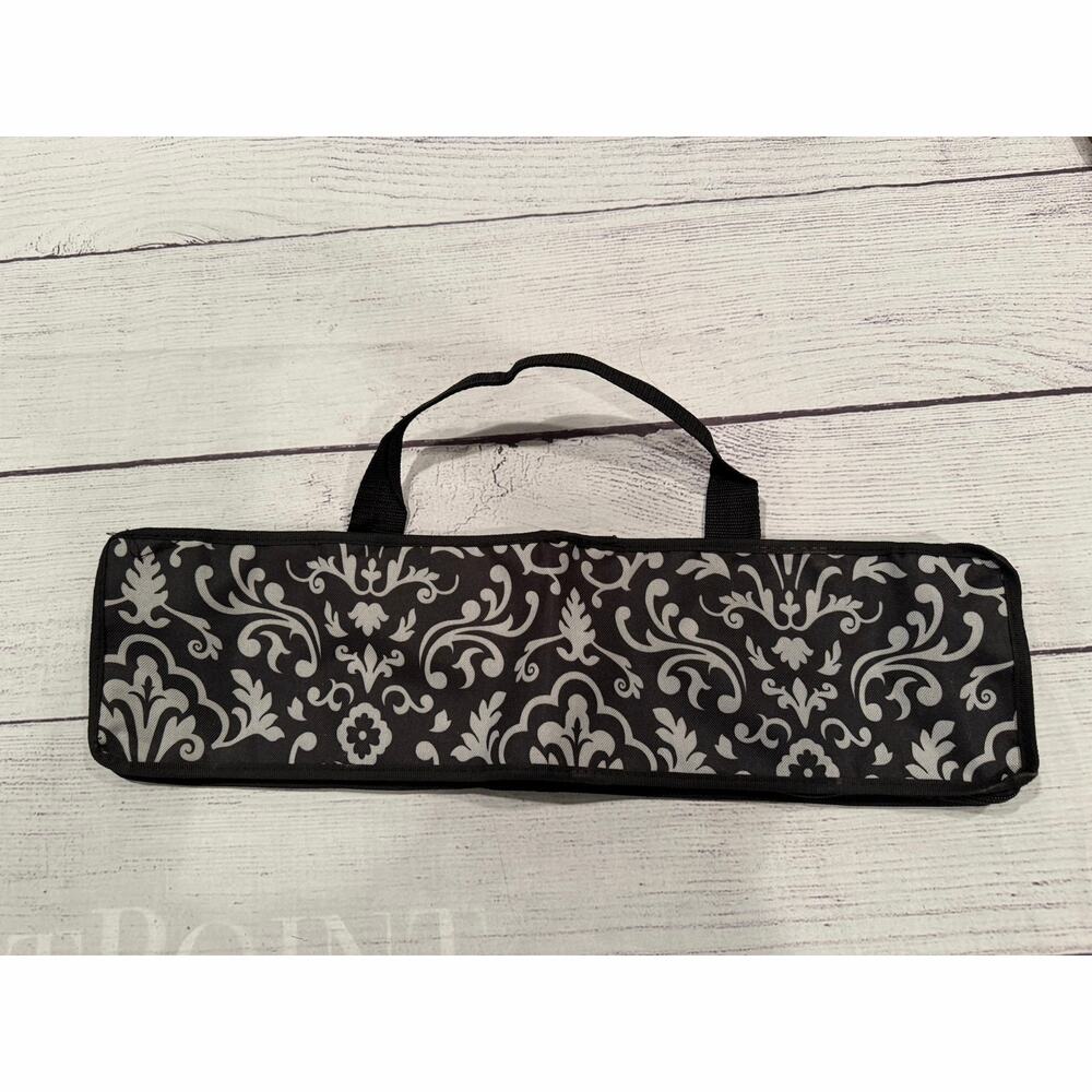 Black and White Damask Travel Bag